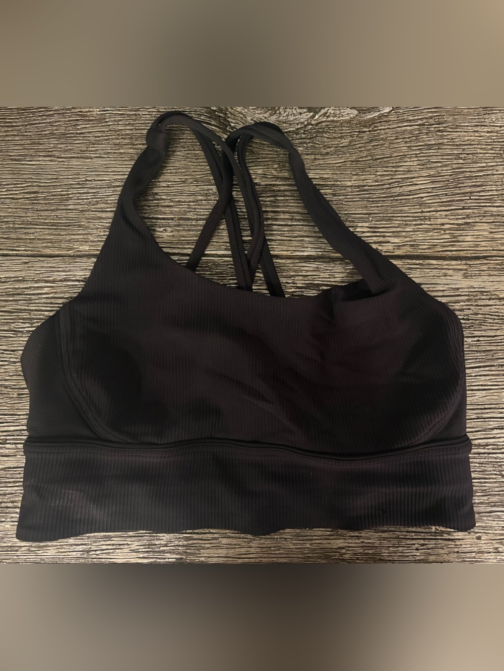 Lululemon long line Ribbed energy Strappy Sports Bra